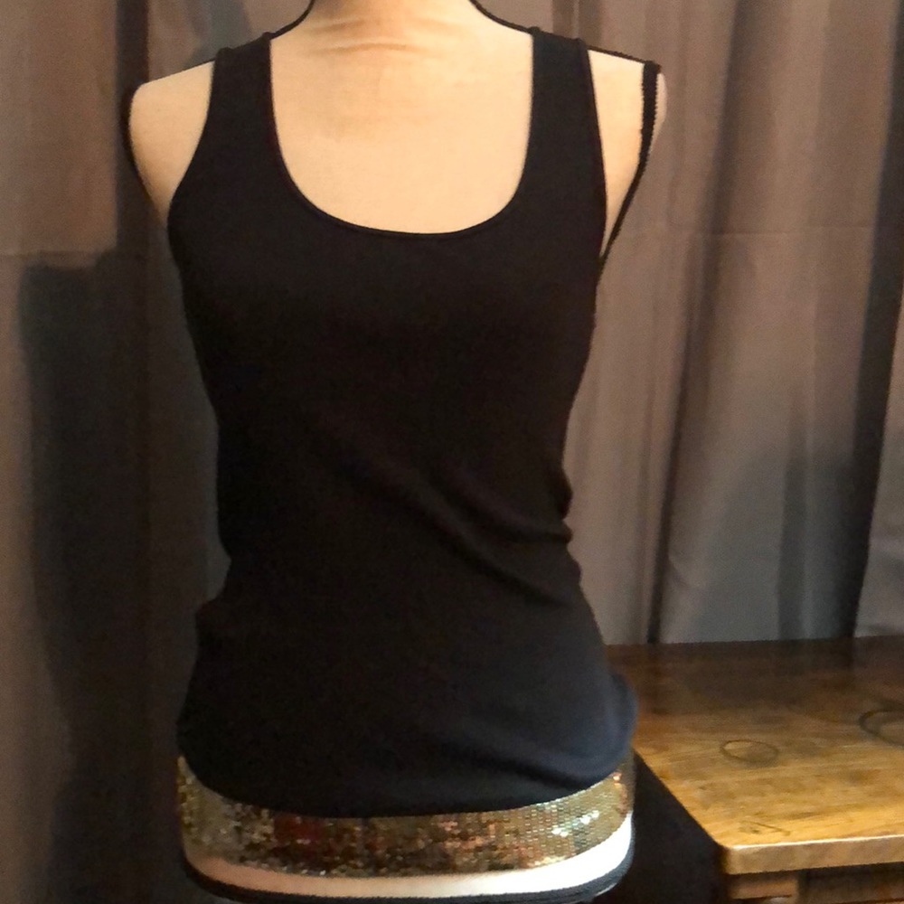 Express sequined tank top